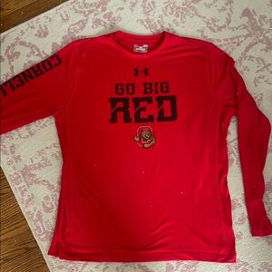 Cornell University Under Armour Red Long Sleeve Shirt